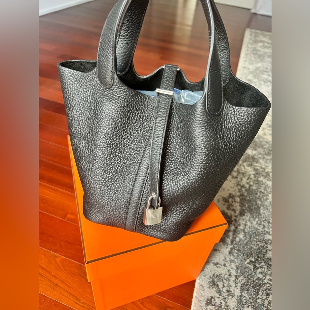 PICOTIN LOCK 18 CLEMENCE BULL CALF SKIN 89 NOIR